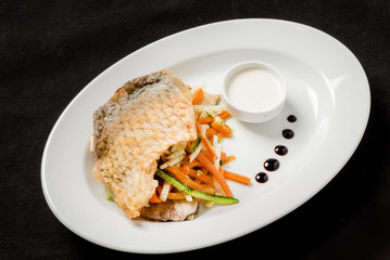 carp with vegetables