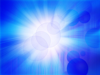blue sky and circles background