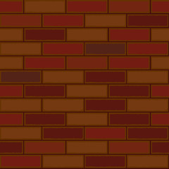 Seamless background  brown brick