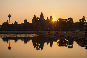 Naklejka premium Sunrise in Angkor Wat, Siem Reap Cambodia