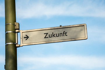 Fototapeta premium Schild 67 - Zukunft