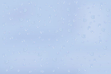 Water backgrounds with water drops. Blue water bubbles