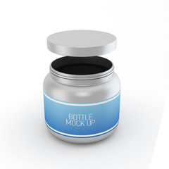 bottle mock up on white background
