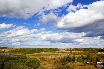 Naklejka premium Rural landscape
