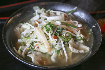 Soki soba, food form Okinawa, Japan