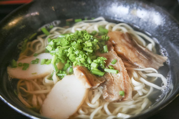Soki soba, food form Okinawa, Japan