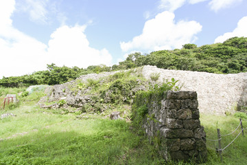 Chinen Castle Ruins, Gusuku in Okinawa, Japan.