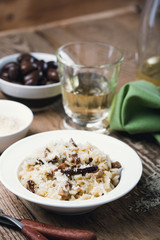 Mushroom risotto