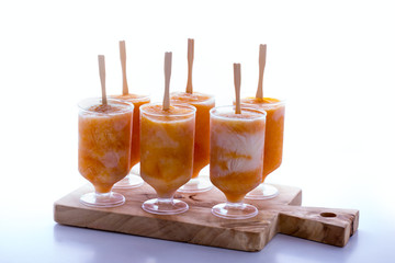 Pumpkin yogurt freeze