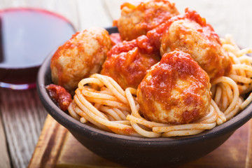 Turkey meatballs with tomato sauce