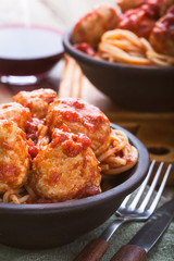 Turkey meatballs with tomato sauce