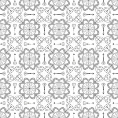Abstract Seamless Pattern. Vintage Ornament Pattern with arrows.