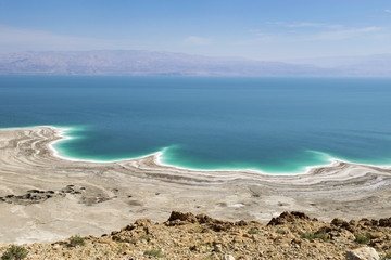 Fototapeta na wymiar environmental catastrophe on the Dead Sea, Israel