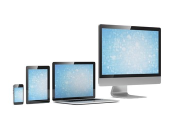 Ultimate web design, laptop, smartphone, tablet, computer, display