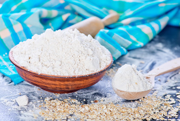 Fototapeta na wymiar oat flour