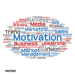 Vector conceptual business marketing word cloud