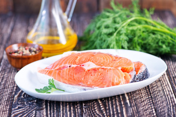 raw salmon