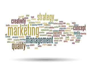 Vector conceptual business marketing word cloud