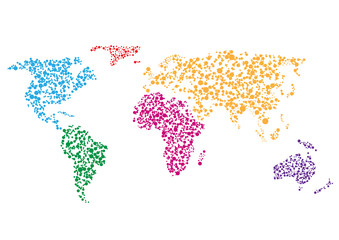 Colorful World map