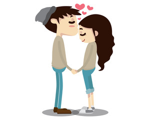 Couple - Forehead Kiss