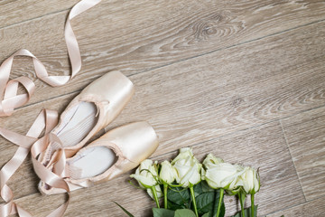 pink ballet shoes