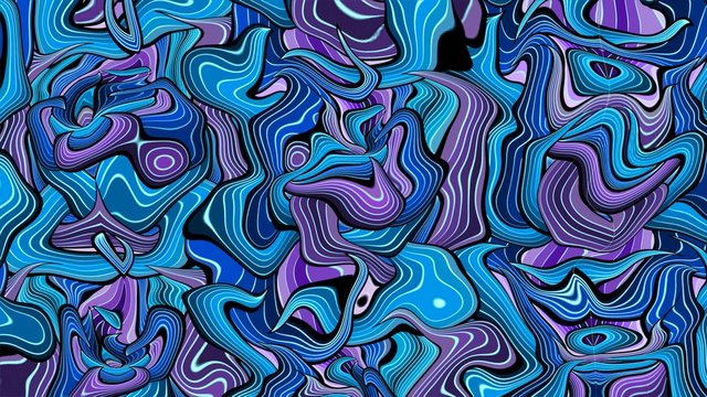 animated bright squiggles and swirls kids fun background