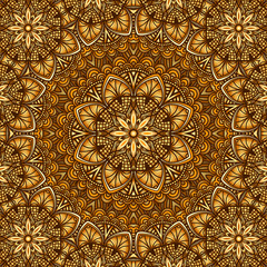 golden floral ornament background