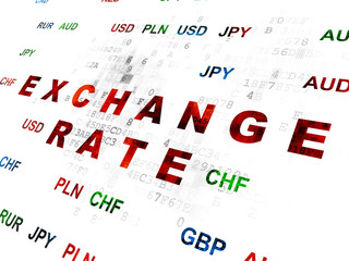 Money concept: Exchange Rate on Digital background