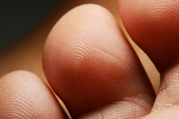 human finger and finger print
