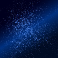 Low poly space background