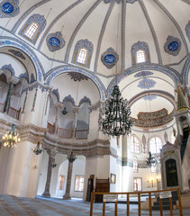 Fototapeta na wymiar Interior of Little Hagia Sofia mosque in Istanbul