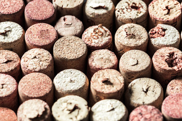 Bunch of wine corks 