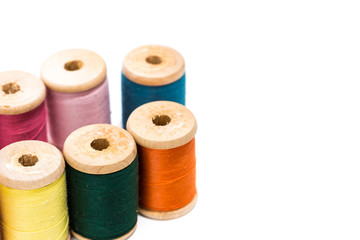 sewing thread isolated on white background