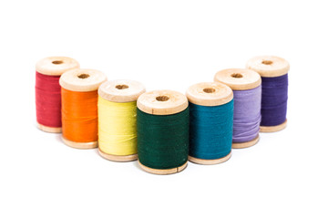 sewing thread isolated on white background