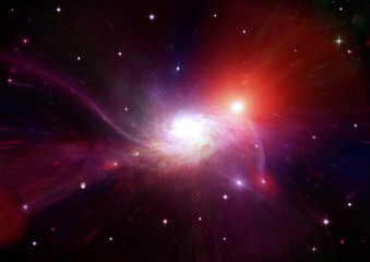 galaxy in a free space