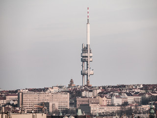 Zizkov television tower in Prague
