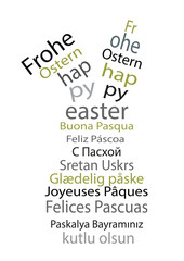 Osterhase aus Wörtern