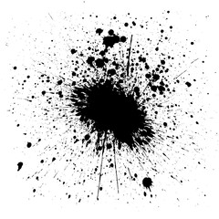Black Ink Splatter Background. illustration vector design