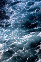 Fototapeta premium Ocean wave High Angle View Of Rippled Water.