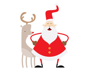 Santa Clause with Rudolf