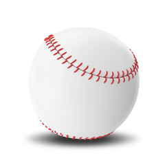 Baseball ball isolated on white background.