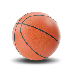 Basketball ball isolated on white background.