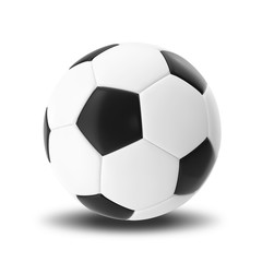 Fototapeta premium Football ball isolated on white background.