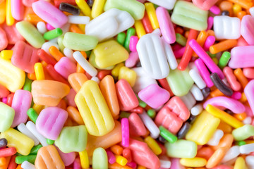 a lot of sprinkles as a background