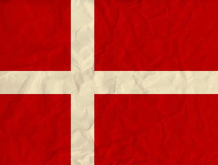 Fototapeta premium Denmark paper flag
