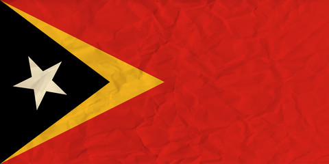 East Timor paper  flag