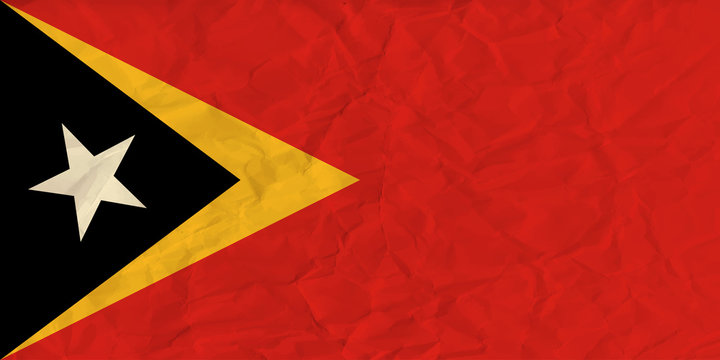 East Timor paper  flag