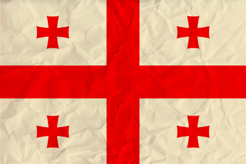 Georgia paper  flag