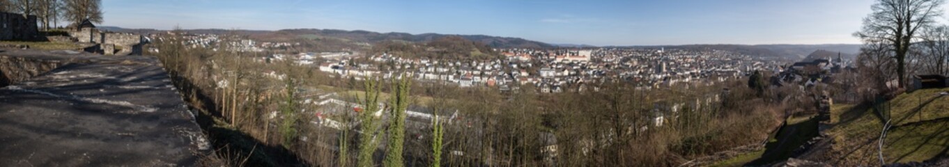 Fototapeta na wymiar arnsberg germany high definition panorama