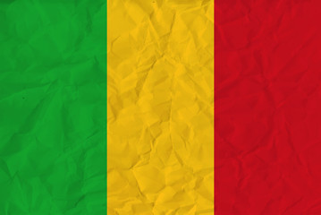 Mali  paper  flag